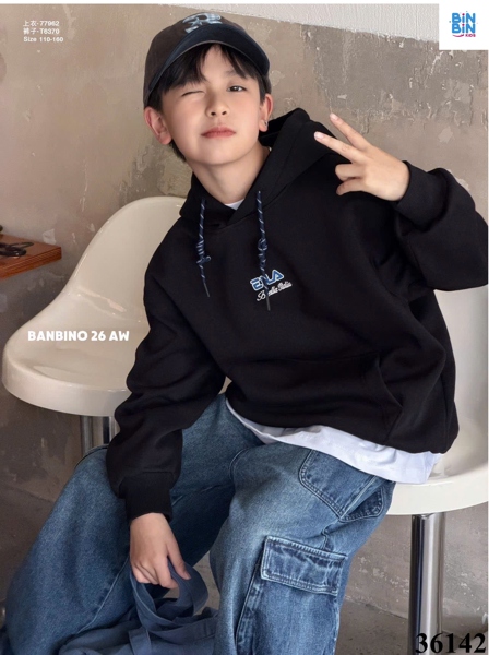 36142 Áo Hoodie EILA đen