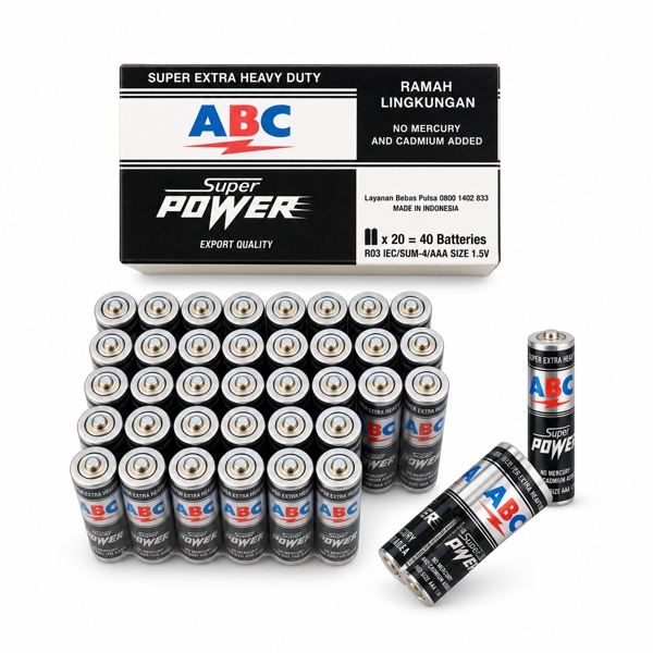 Pin AAA ABC Super Power R03 1.5V