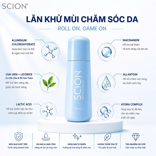 Lăn khử mùi Scion (vỏ xanh) - Ảnh 1