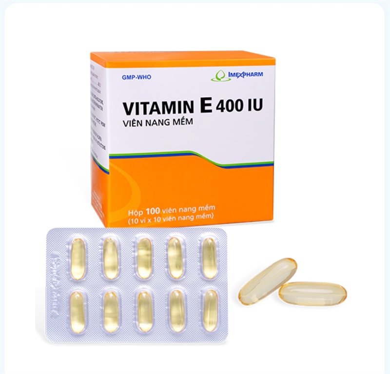 Vitamin E 400 IU V/10,H/100,T/4.200viên