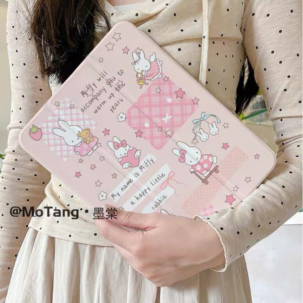 Case Ipad Hồng Thỏ Miffy - Air 6/ Pro 11inch