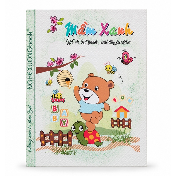 Tập học sinh 5 ô ly Mầm Xanh 200 trang 155 x 205mm 80gsm