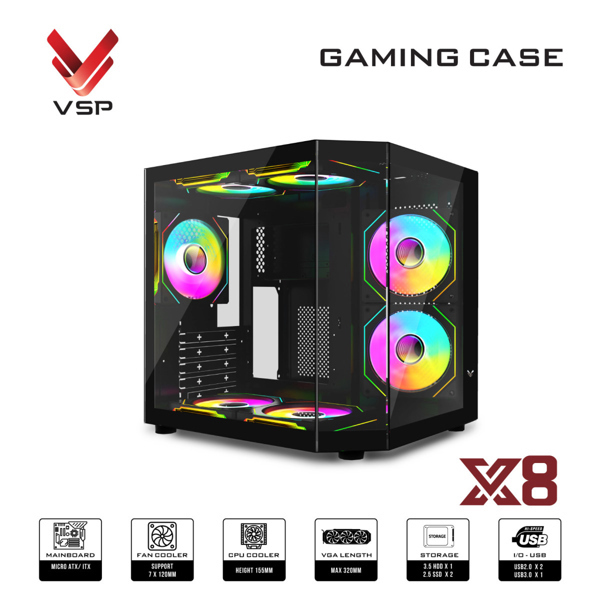 Máy tính Gaming - Đồ họa Core i5-13400F/ Main B760/ 16GB/ 256GB/ RTX 3060 12GB/ 750W/ Vỏ gaming (TẶNG: 3 Fan RGB+Tản khí lắp sẵn trong máy)