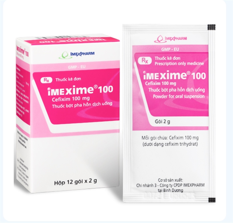 Imexime 100 Hộp 12, T/2160 gói