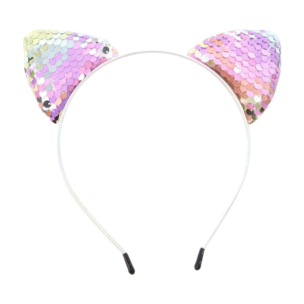Bờm tai mèo Sequin Hologram