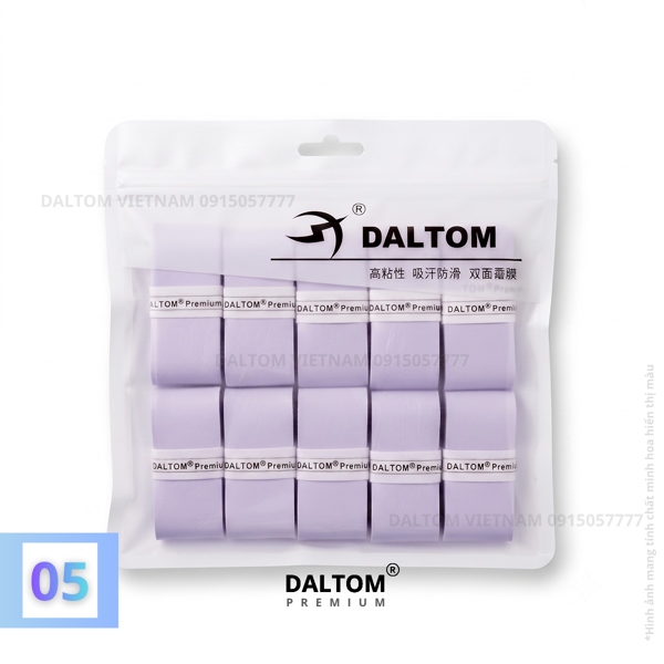 [DẸT] Dây quấn cán Daltom Premium G06F| 1200 x 0.25 x 0.065 mm | Dành cho Pickleball, Tennis, Cầu Lông, Câu Cá Hàng Chính hãng