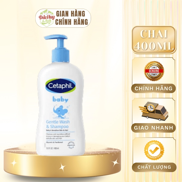 Sữa tắm gội Cetaphil dịu lành 400ml