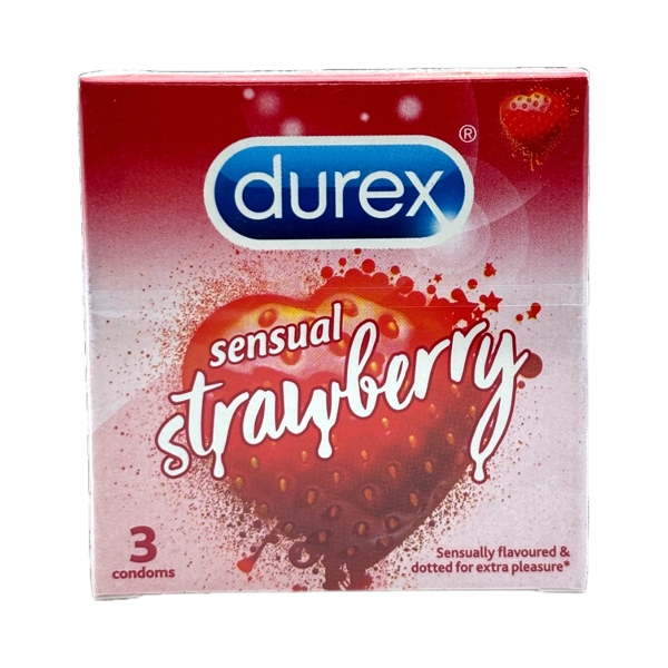 DUREX BAO CAO SU SENSUAL STRAWBERRY 3S