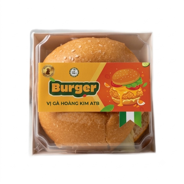 Hamburger Gà Hoàng Kim ATB