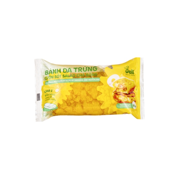 Banh da trứng cuộn sốt salat chà bông 85g