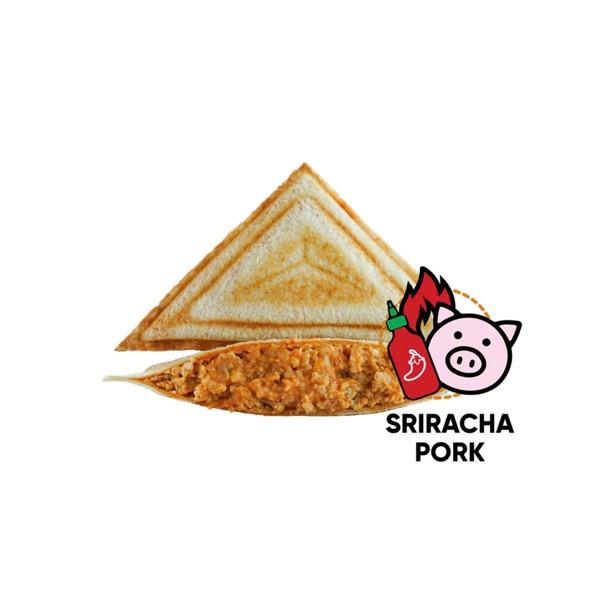 Bánh mì nướng nhân thịt heo sốt sriracha (75g)