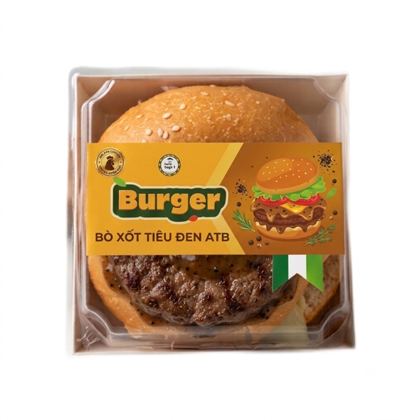Hamburger bò xốt tiêu đen ATB