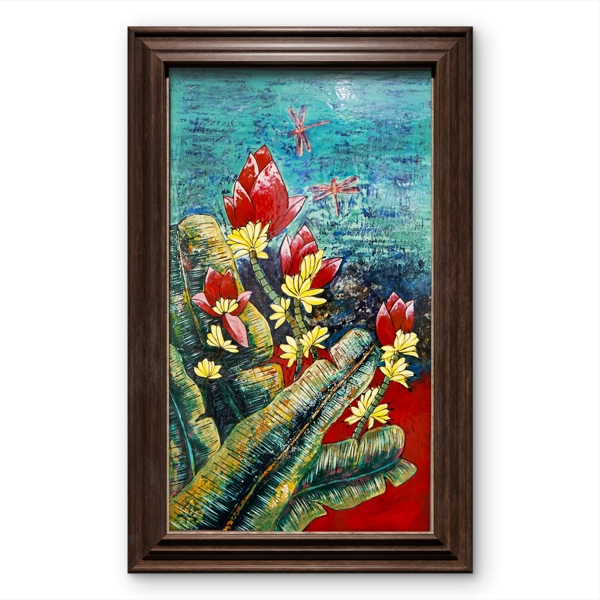 Mùa hoa chuối - Khánh Quân - 52x90 cm