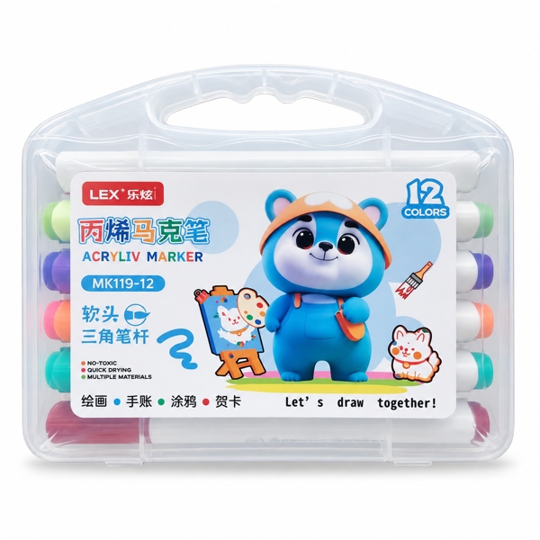 Bộ bút Acrylic Marker LEX MK119