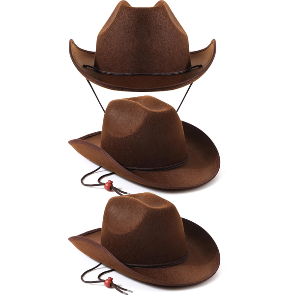 Mũ Cowboy vải dạ Nâu