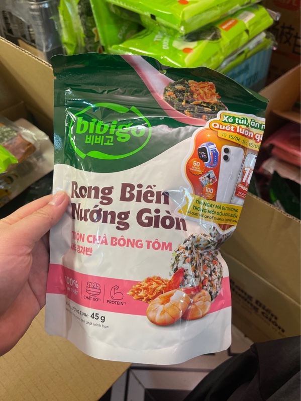 BBG RB nướng trộn chà bông tôm