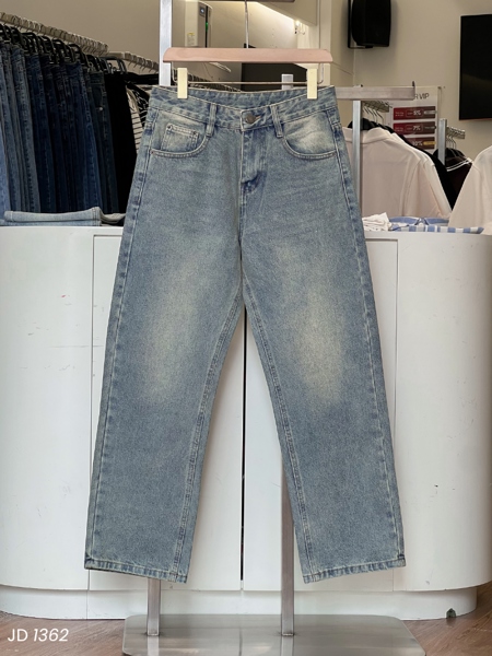 Quần Jean dài Suông (Baggy) Xanh retro 1362