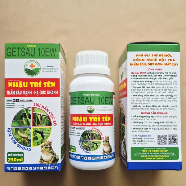 [i.13 + i.6] Nhện Trĩ Sâu 10EW, chai 250ml. (KM tặng 1 gói sâu ABT 2WP, hoặc 1kg Humic)**