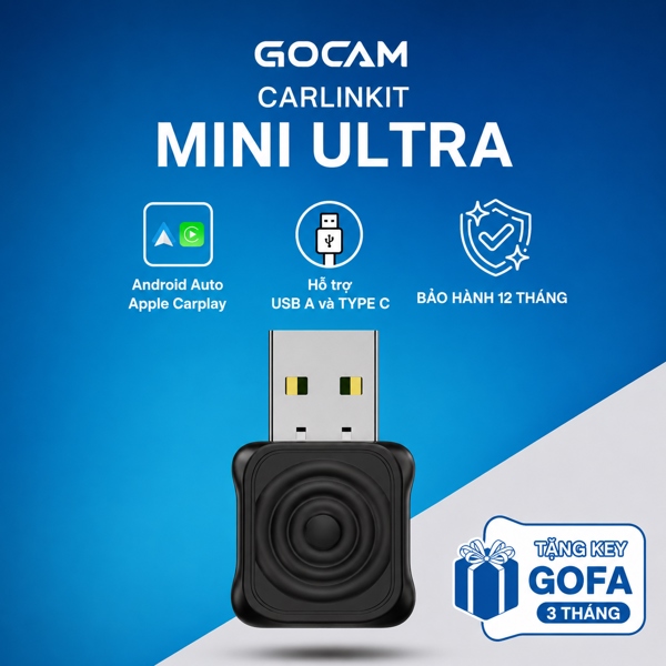 Thiết bị chuyển đổi Carplay Android Auto không dây Carlinkit Mini Ultra - MINIULTRA1