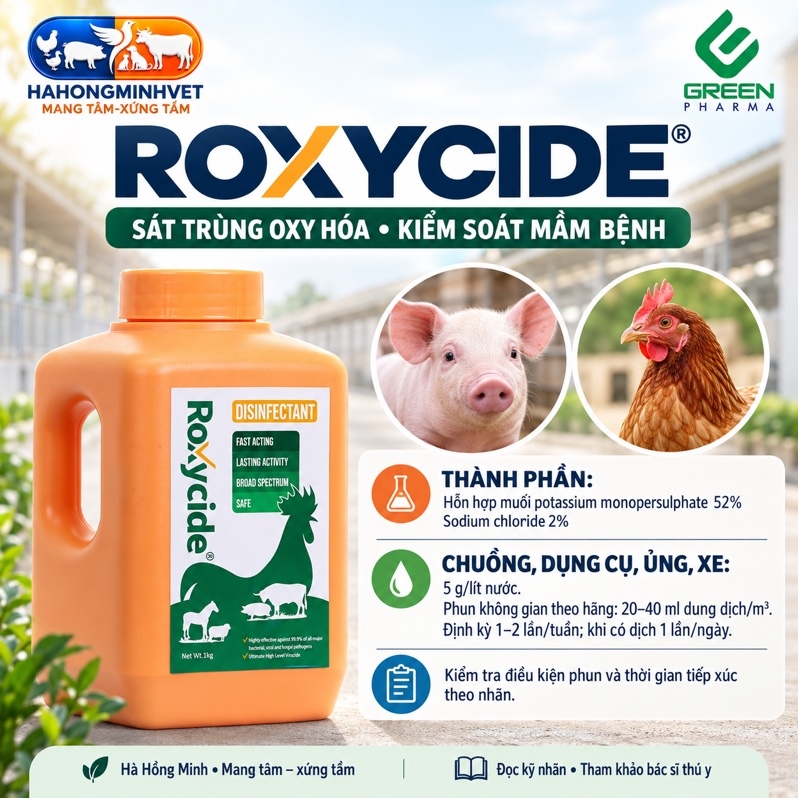 Roxycide 1kg (sát trùng bột)