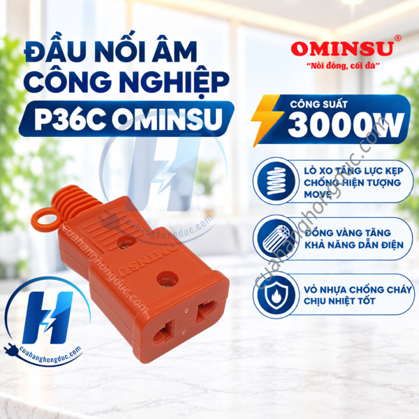 Đầu nối âm công nghiệp siêu chịu tải 3000W