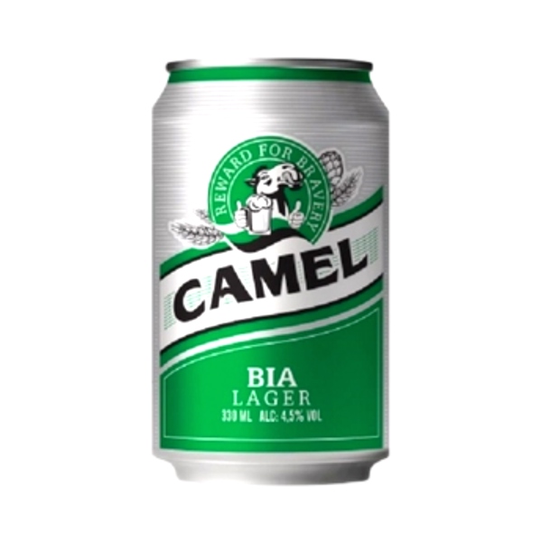 Bia Camel xanh lùn giật nắp