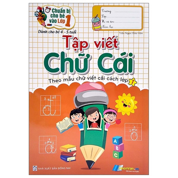 Tập viết chữ cái (Dành cho bé 4-5 tuổi)