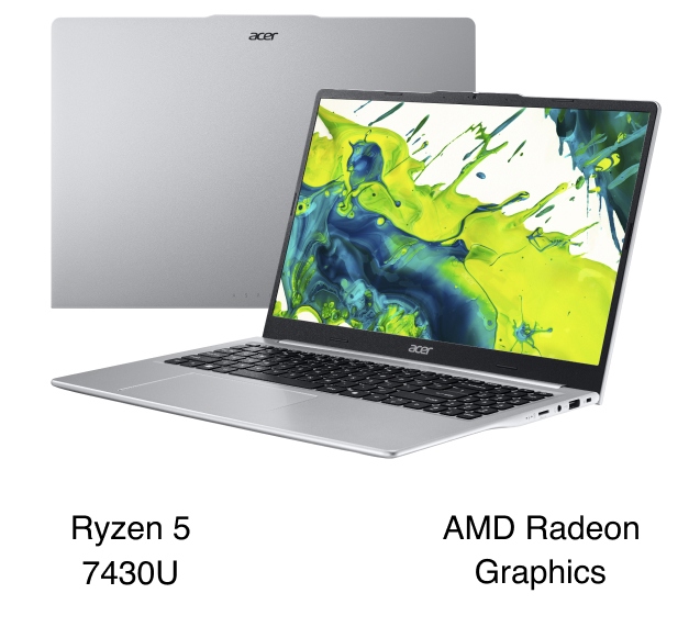 Laptop Acer Aspire Lite 15 AL15-49P-R6XX - NX.DRZSV.002 (R5 7430U, 8GB, 512GB, Full HD, Win11)