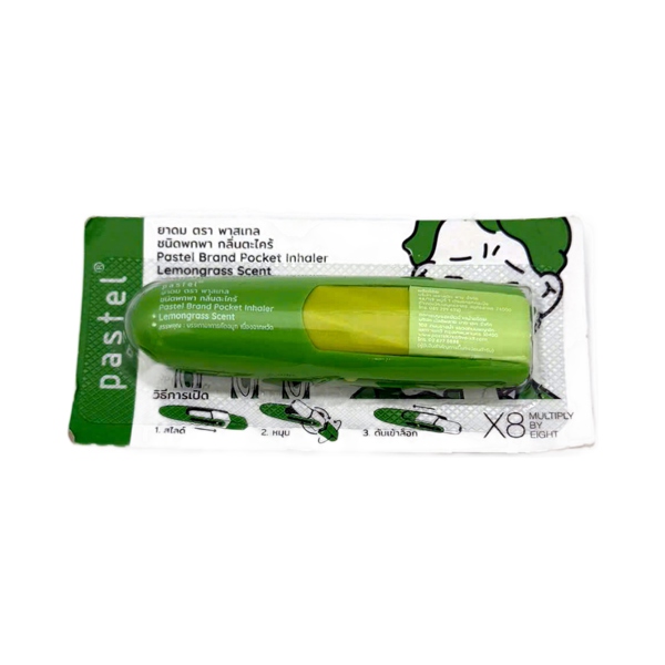 Ống hít pastel lemongrass scent (Hương Sả)