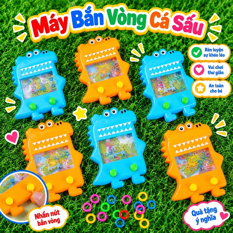 Máy Bắn Vòng Trong Nước Hình Cá Sấu