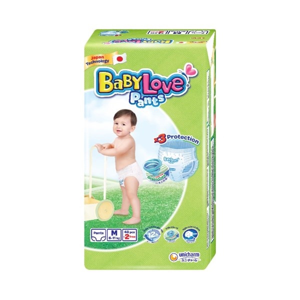 Tã quần Babylove pants size Xúc xíchL 48M