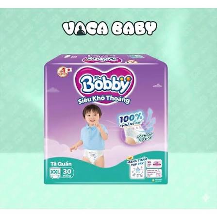 Tã quần Bobby siêu khô thoáng Xúc xíchL 30M