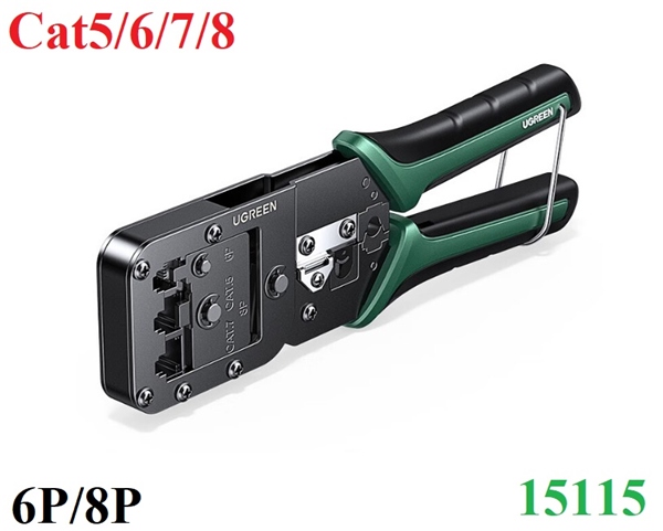 Kìm bấm mạng đa năng 6P/8P Cat5, Cat6, Cat7, Cat8 Ugreen 15115/NW200 cao cấp