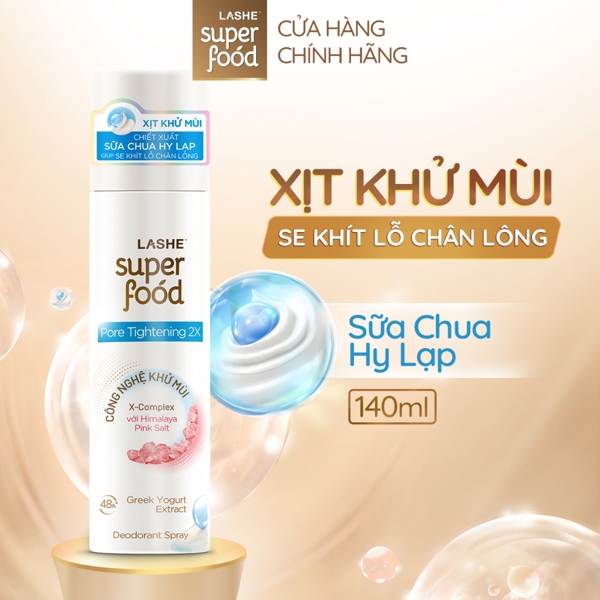 Xịt khử mùi Lashe 140ml chính hãng