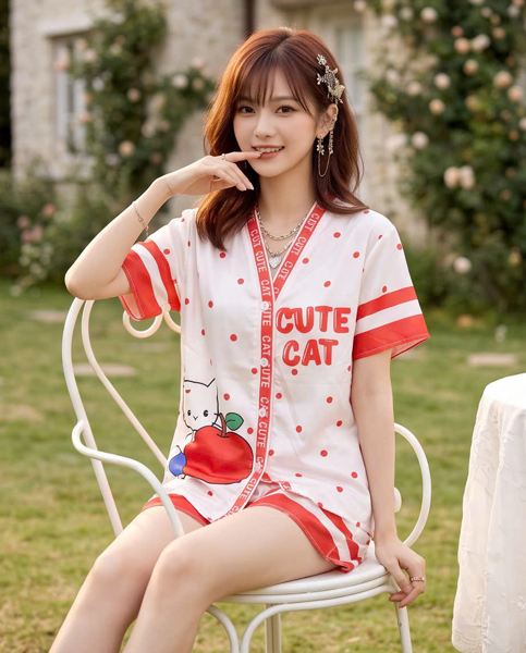 Set bộ pijama ngắn cổ y (tách lô 03)