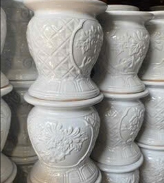 ĐÔN HOA VĂN CAO 28cm X NGANG 28cm