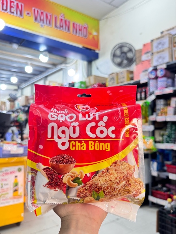 Thanh gạo lứt ngũ cốc chà bông Gia Phát 180g