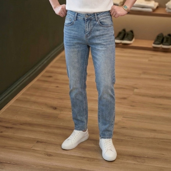 Quần Jean dài Smart Fit xanh wash 2340