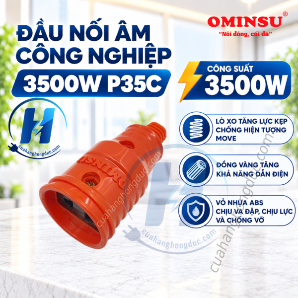 Đầu nối âm công nghiệp siêu chịu tải 3500W