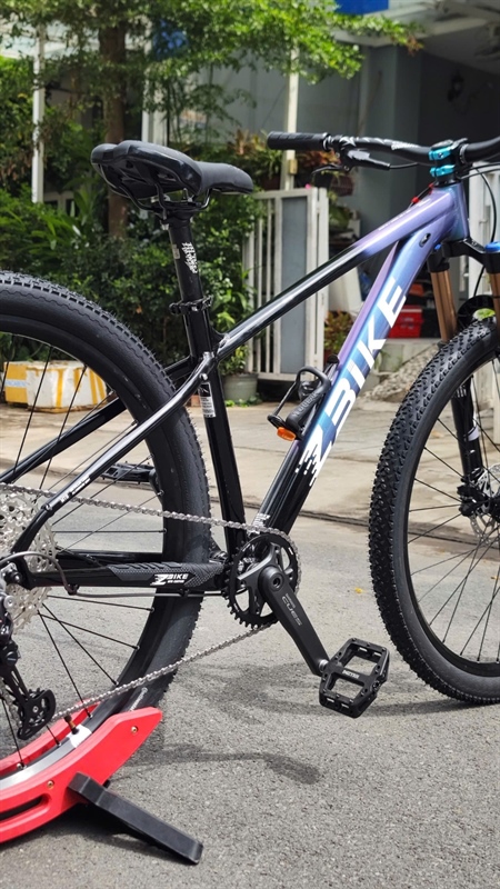 Xe Đap MTB Zbike Custom Màu Xanh 4D Chuyển Đen - group mix Sunshine (Anh Khanh KH8248148)