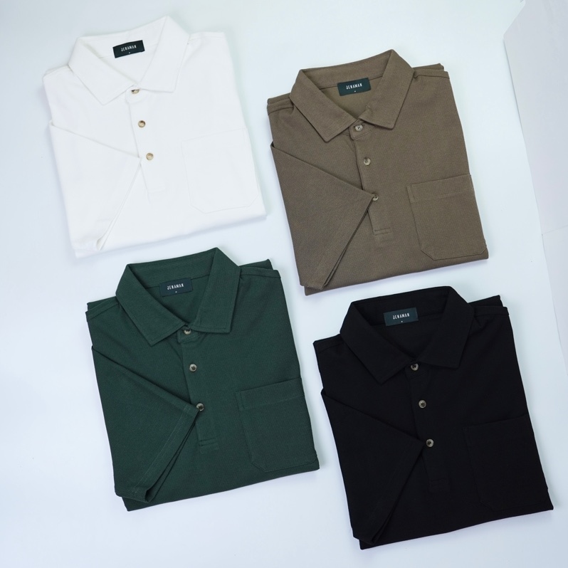 Polo gân túi ngực DNA 070761