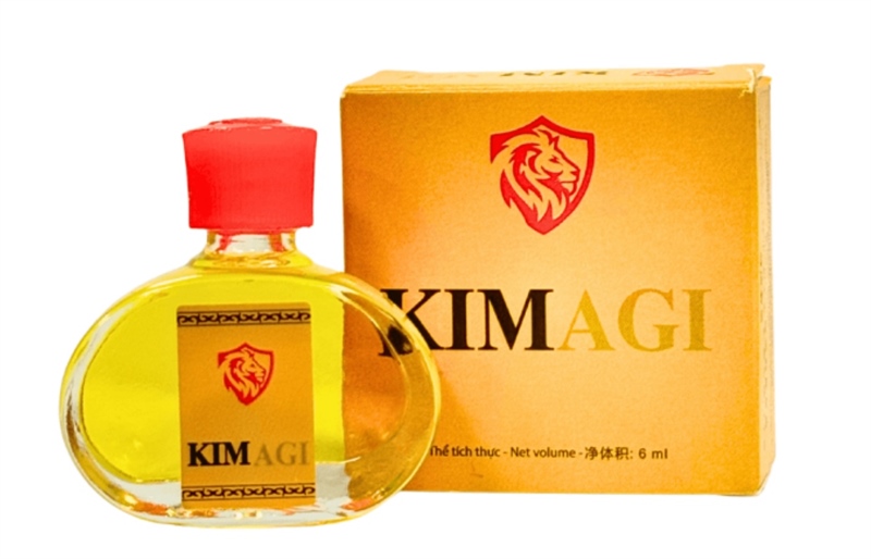Dầu Gió Kim agi VÀNG (Hộp/10chai/6ml)