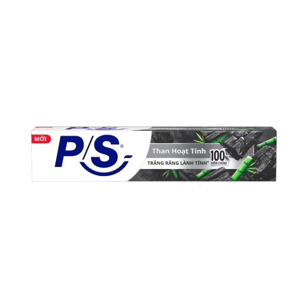 P/S kem đánh răng trắng răng than hoạt tính 100g