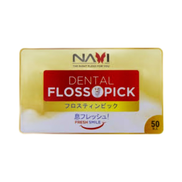 Tăm chỉ nha khoa navi deltal floss pick 50 cây NL
