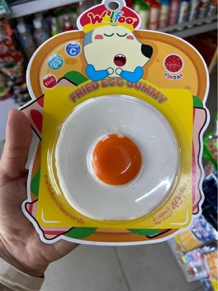 Kẹo dẻo wolfoo hình trứng chiên 40g