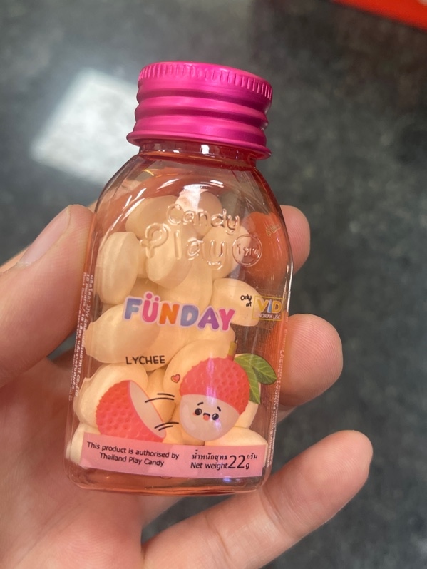 kẹo thơm miệng play candy vị vải