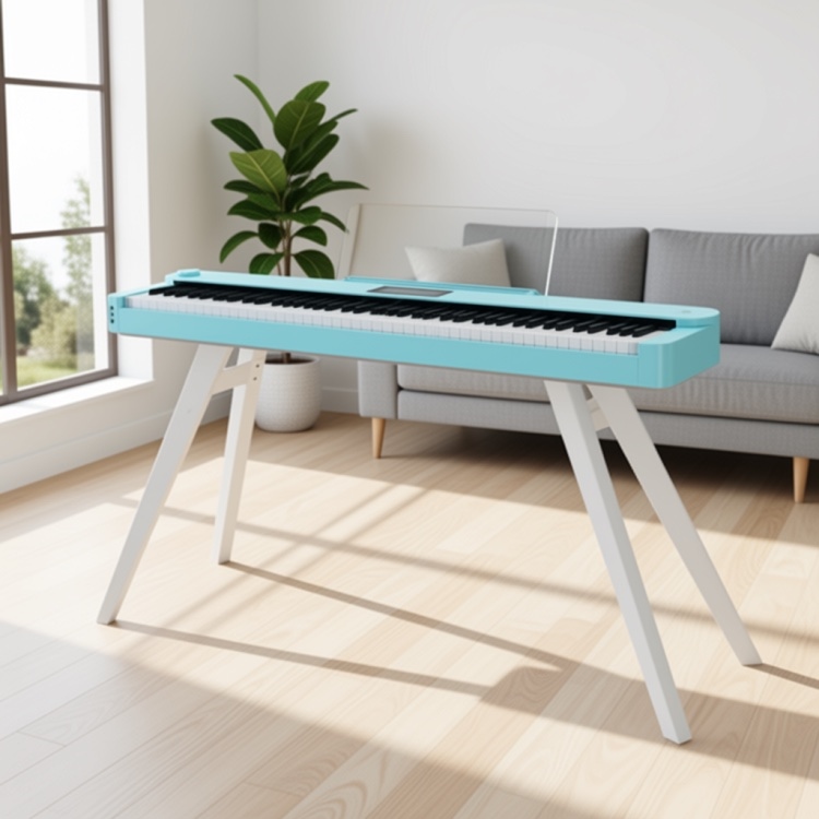 Đàn piano điện tử ASAHI, model AD300 Aqua Blue