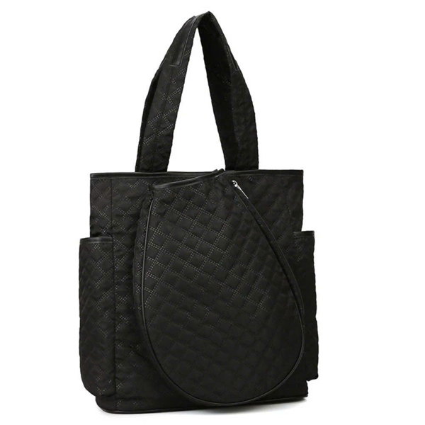 Giền Pickleball - Túi Pickleball Black Quilted Puffer Tote