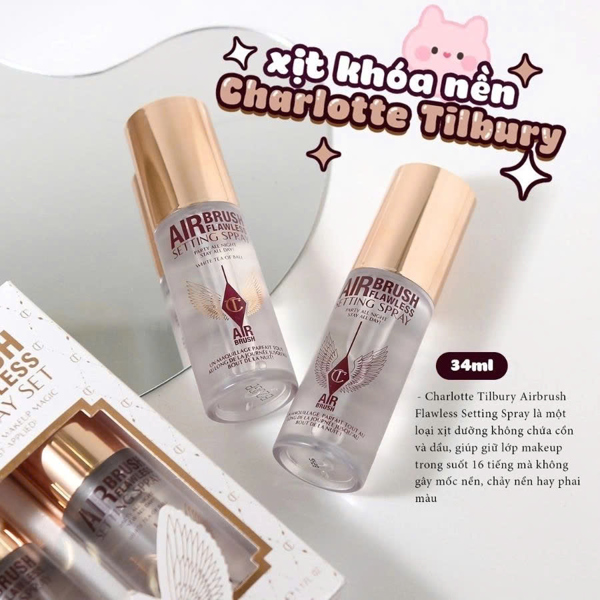 Xịt khoá nền charlot Air Blush - Ảnh 1