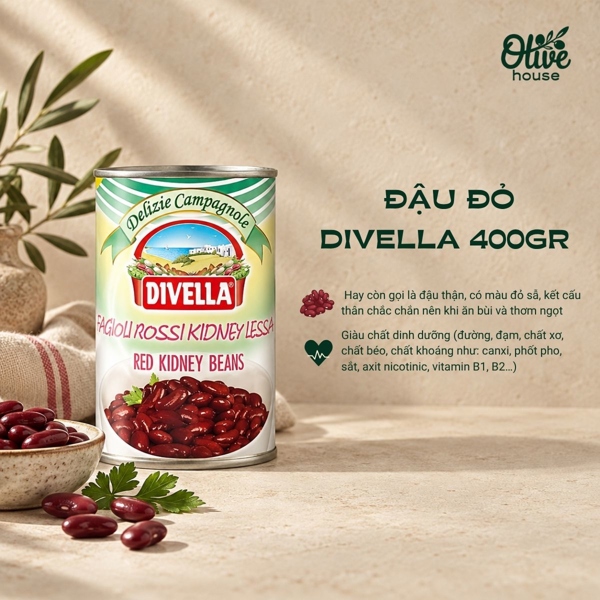 Đậu Đỏ Divella 400g